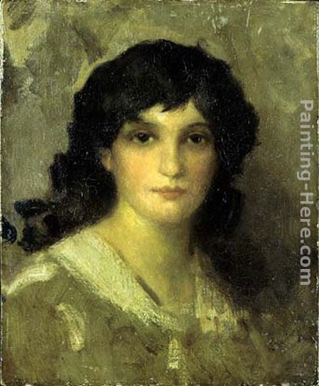 Head of a Young Woman painting - James Abbott McNeill Whistler Head of a Young Woman art painting